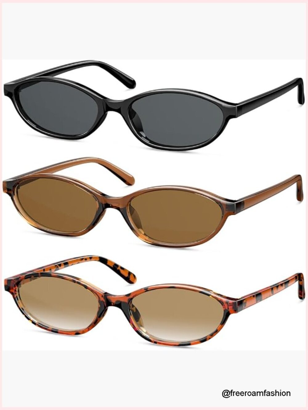 Retro Cat Eye Sunglasses 3 Pack UV400